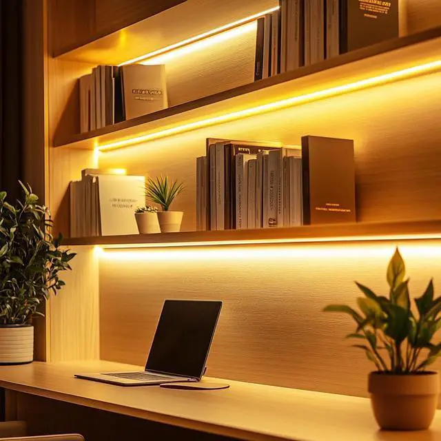 Alt view image 3 of 7 - Short LED Strip Lights, COB 5V USB, Warm White 3000k (3.28FT/1M)