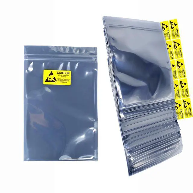 Main image of 60pcs 5.91 * 7.87 Inch Anti Static Bags Resealable Shielding ESD Bag