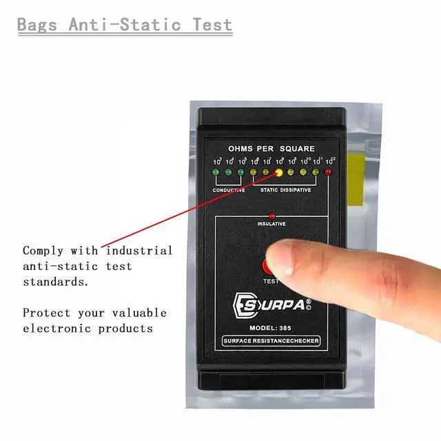 Alt view image 4 of 6 - 100pcs 3.94 * 5.91 Inch Anti Static Bags Resealable Shielding Small ESD Bag