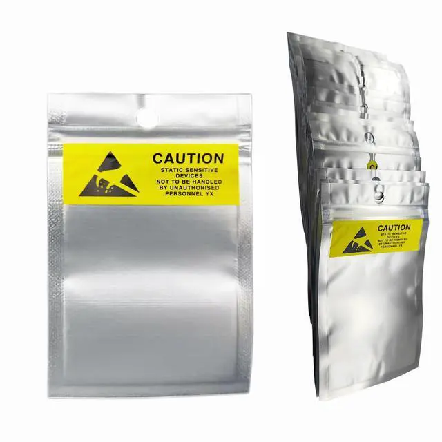 Main image of 100pcs 3.94 * 5.91 Inch Anti Static Bags Resealable Shielding Small ESD Bag