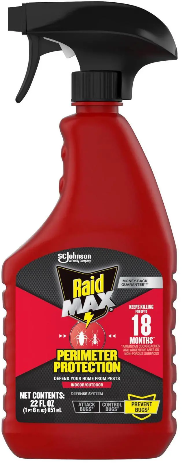 Main image of MAX Perimeter Protection Ant & Roach Killer Spray, Prevents Bugs by Killing for Up to 18 Months, Indoor and Outdoor Use, 22oz