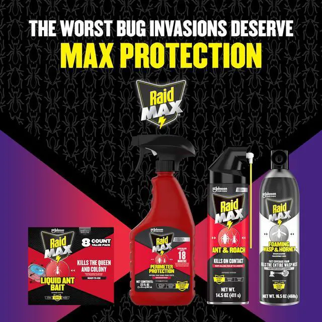 Alt view image 7 of 7 - MAX Perimeter Protection Ant & Roach Killer Spray, Prevents Bugs by Killing for Up to 18 Months, Indoor and Outdoor Use, 22oz