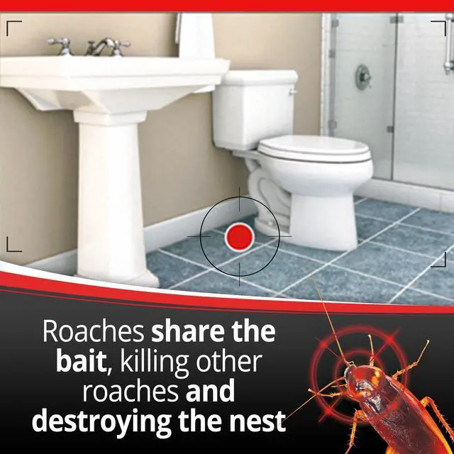 Alt view image 7 of 7 - Max Defense System, 12 Small Roach Killing Baits, 0.4 Oz Gel