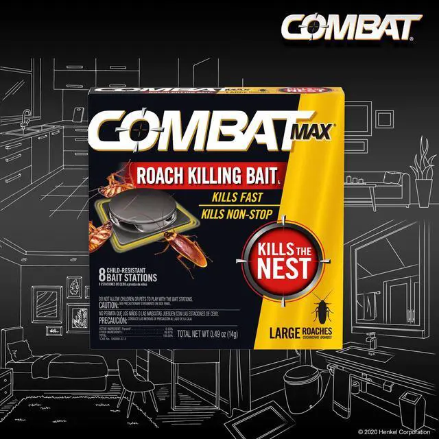 Alt view image 3 of 7 - Max Roach Killing Bait, Large Roaches, Kills the Nest, 8 Count