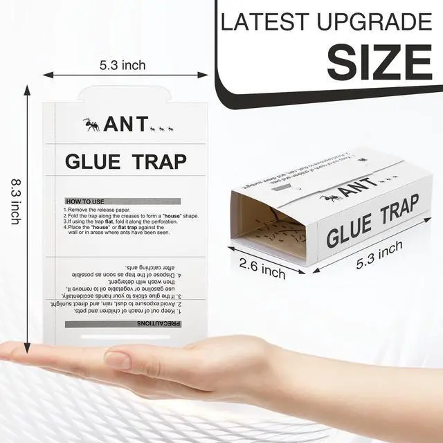 Alt view image 2 of 7 - 10pcs Ant Traps, Ant Spider Cockroach Trap Peanut Butter Scented