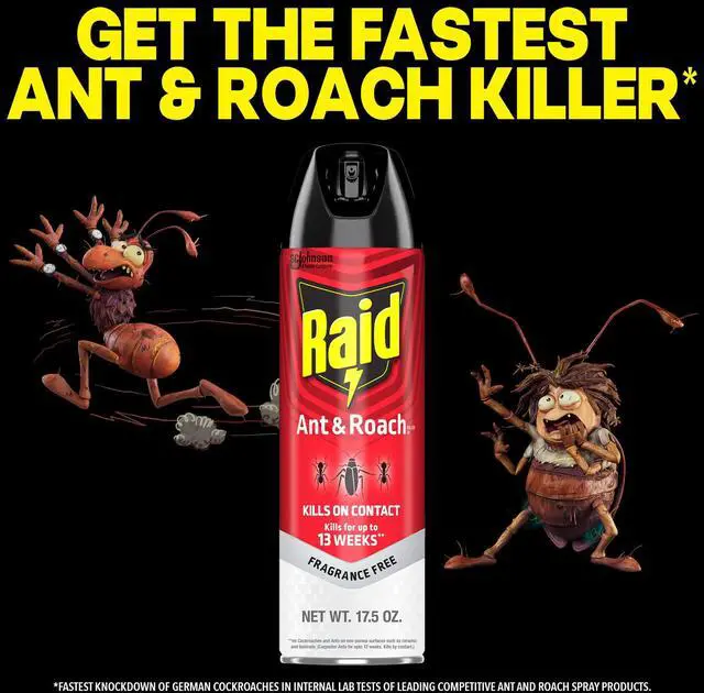 Alt view image 6 of 7 - Ant & Roach Killer 26, Fragrance Free Bug Killer for Home Use, Kills Bugs on Contact, 17.5 Oz, 2 Count
