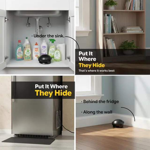Alt view image 7 of 7 - Roach Killer Indoor Infestation Bait Stations Large Roach Control, Nest Targeting Formula, Child-Resistant Design, No-Mess Easy Use, 6 Pack