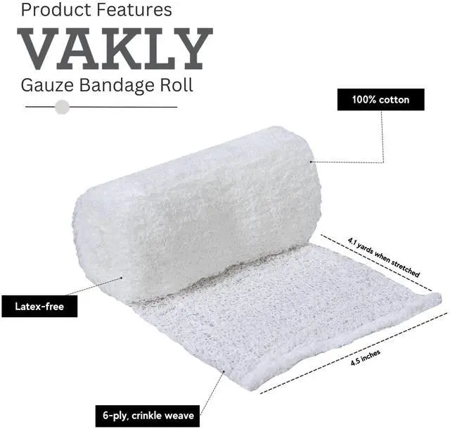 Alt view image 2 of 7 - Sterile Kerlix Krinkle Gauze Rolls 4.5x4.1 yd 6-Ply Cotton, 5 Pack