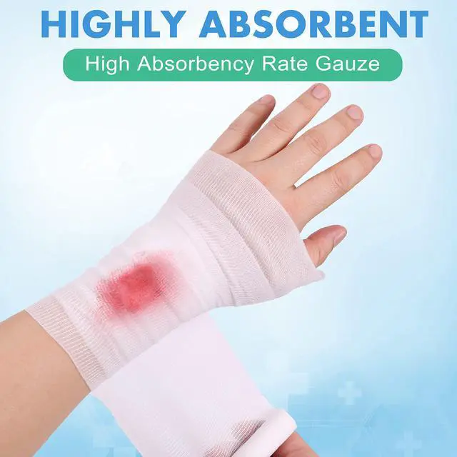 Alt view image 3 of 7 - Gauze Rolls, 4 Inch x 4.1 Yards, Conforming Stretch Gauze Bandage