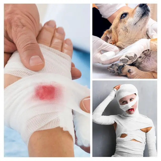 Alt view image 7 of 7 - Gauze Rolls, 4 Inch x 4.1 Yards, Conforming Stretch Gauze Bandage