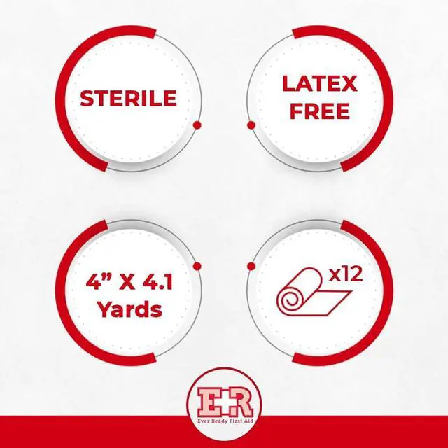 Alt view image 4 of 6 - Sterile Conforming Gauze Roll Bandage - Box of 12-4 inch