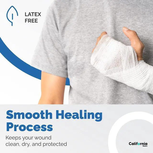 Alt view image 6 of 7 - 24-Pack Gauze Bandage Roll with Tape, 4 Inches x 4 Yards - Soft, Stretchable & Breathable Wrap for Wound Care, First Aid & Medical Supplies - White