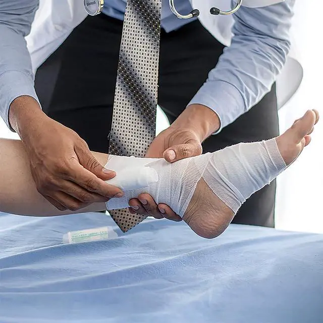 Alt view image 3 of 7 - Gauze Rolls Bandages 4 Inch x 4.9 Yards Breathable Gauze Wrap Conforming Stretch Bandage for First Aid Wound Care 12 Pack
