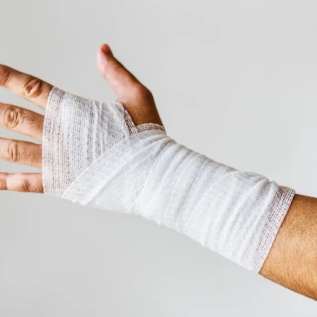 Alt view image 6 of 7 - Gauze Rolls Bandages 4 Inch x 4.9 Yards Breathable Gauze Wrap Conforming Stretch Bandage for First Aid Wound Care 12 Pack