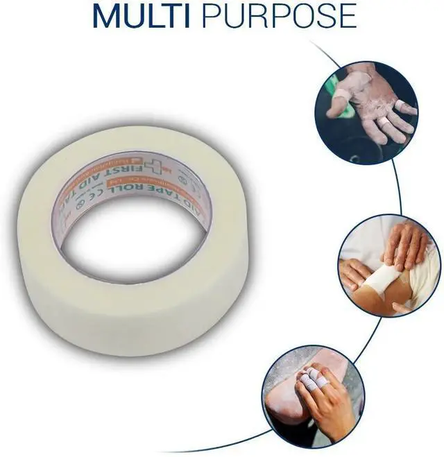 Alt view image 6 of 7 - Conforming Bandage, 24 Pack Gauze Bandage Rolls with Bonus 3 x Medical Tape (4 x 5 Yards Stretched)