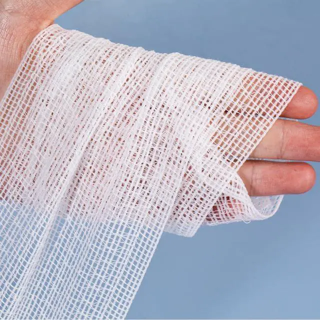 Alt view image 4 of 7 - Conforming Stretch Gauze Bandages 4 in x 2.1 Yards Stretched Dressing Wrap Breathable Gauze Bandage Roll for Wound Care 12 Rolls