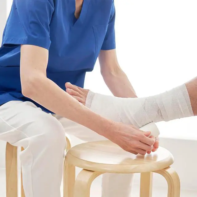 Alt view image 5 of 7 - Conforming Stretch Gauze Bandages 4 in x 2.1 Yards Stretched Dressing Wrap Breathable Gauze Bandage Roll for Wound Care 12 Rolls