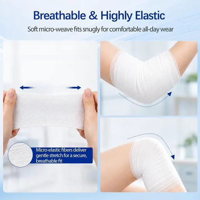 Alt view image 4 of 6 - Sterile Gauze Roll 3 in x 4.1 Yards, First Aid Gauze Bandage, 12 Rolls