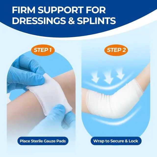 Alt view image 3 of 6 - Sterile Gauze Rolls 2in x 4.1 Yards, 12 Pack Conforming Stretch