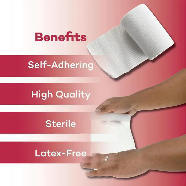 Alt view image 5 of 7 - 2 in Sterile Stretch Gauze Bandage - Latex Free - 12 Rolls