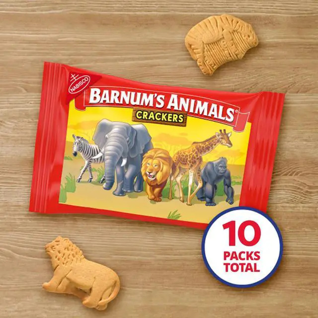 Alt view image 3 of 7 - Original Animal Crackers, Kids Snacks, 10 Snack Packs