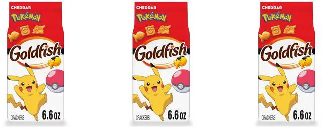 Main image of Pokémon Cheddar Cheese Crackers, 6.6 Oz Bag (Pack of 3)