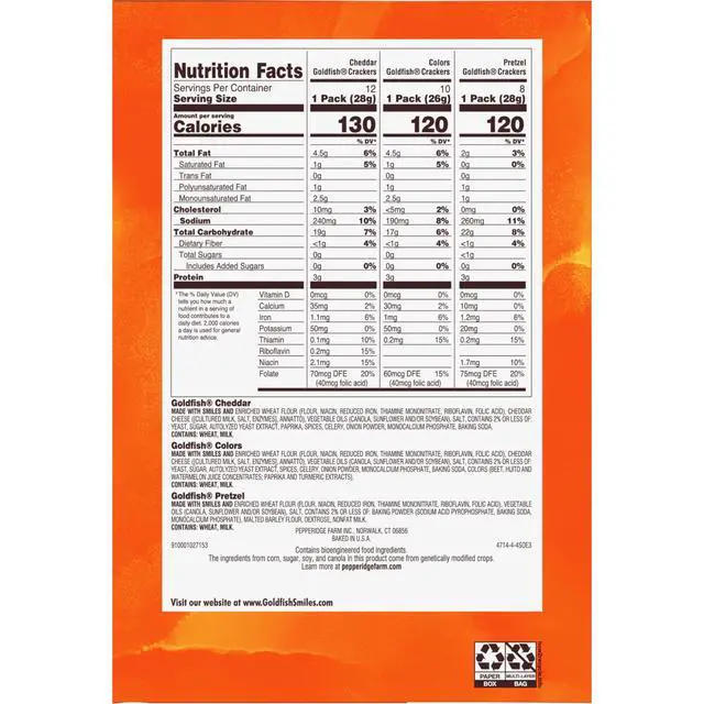 Alt view image 6 of 7 - Crackers Big Smiles Variety Pack with Cheddar, Colors, and Pretzels, Snack Packs, 30 Ct