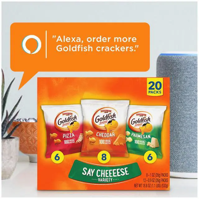 Alt view image 4 of 7 - Crackers Say Cheeeese Variety Pack with Cheddar, Pizza and Parmesan, Snack Packs, 20 Ct (18.8 Ounces)