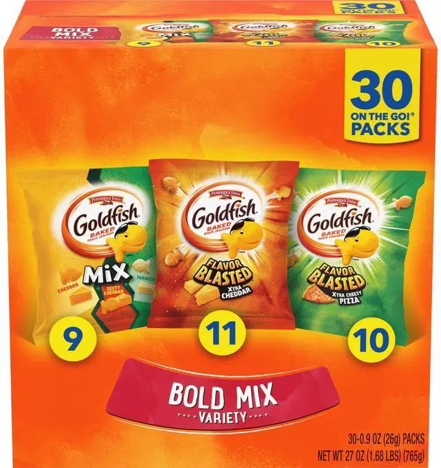 Main image of Bold Mix Variety Pack Snack Crackers, 1 oz Snack Packs, 30 Ct Box
