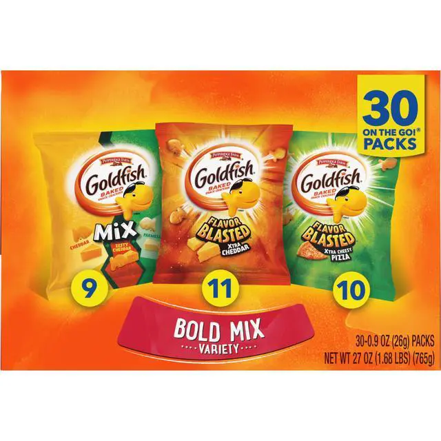 Alt view image 7 of 7 - Bold Mix Variety Pack Snack Crackers, 1 oz Snack Packs, 30 Ct Box