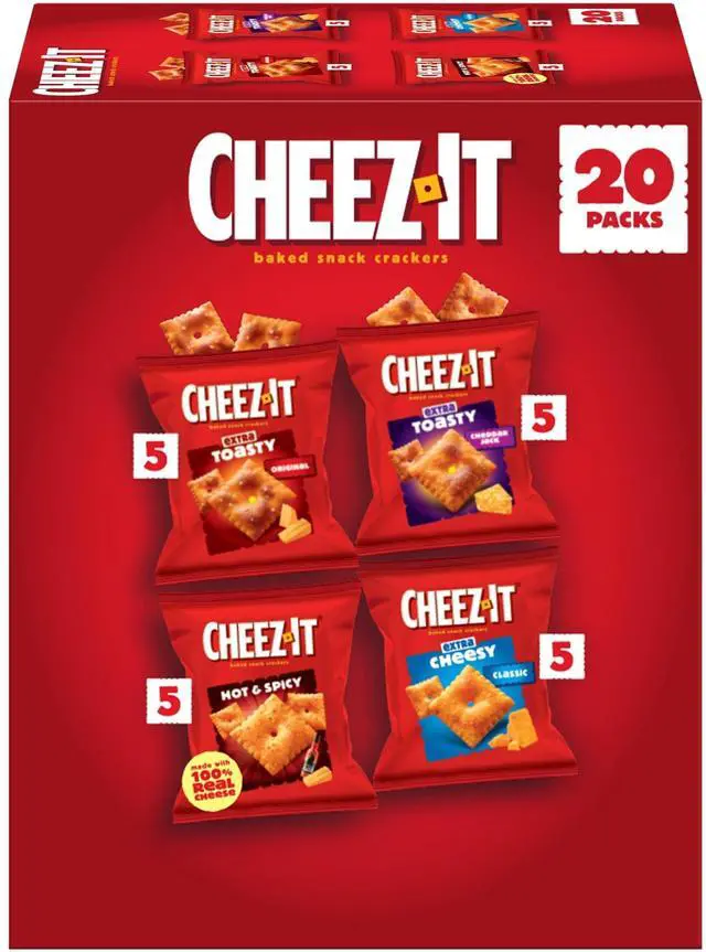 Main image of Variety Pack Baked Snack Crackers, Lunch Snacks (20 Packs)