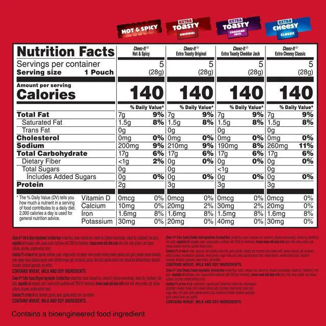 Alt view image 2 of 7 - Variety Pack Baked Snack Crackers, Lunch Snacks (20 Packs)