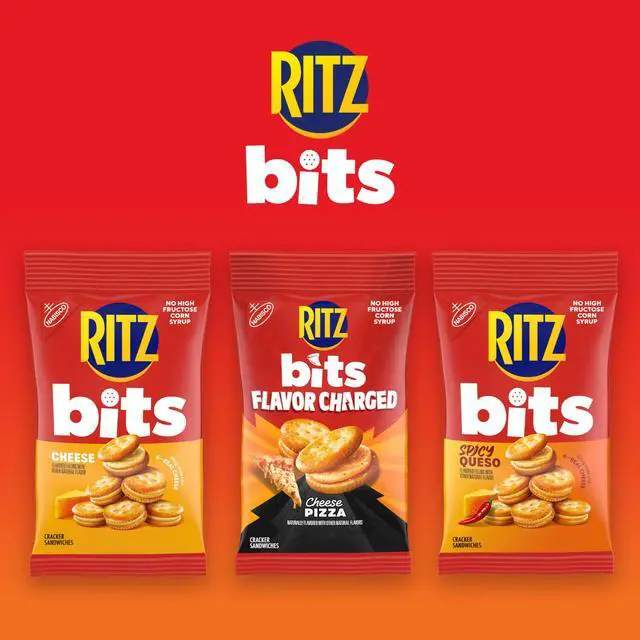 Alt view image 5 of 7 - Bits Flavor Charged Sandwich Crackers Variety Pack, Snacks for Kids and Adults, Lunch Snacks, 9-3 oz Bags