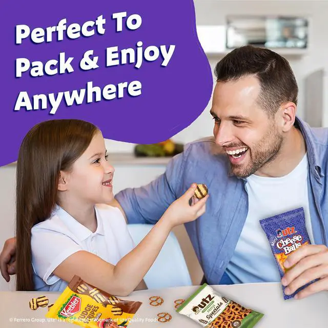 Alt view image 3 of 7 - Sweet & Salty variety pack, 30-count box, includes Chips Deluxe, Fudge Stripes, Utz Mini Pretzels and Cheese Balls, 31 oz