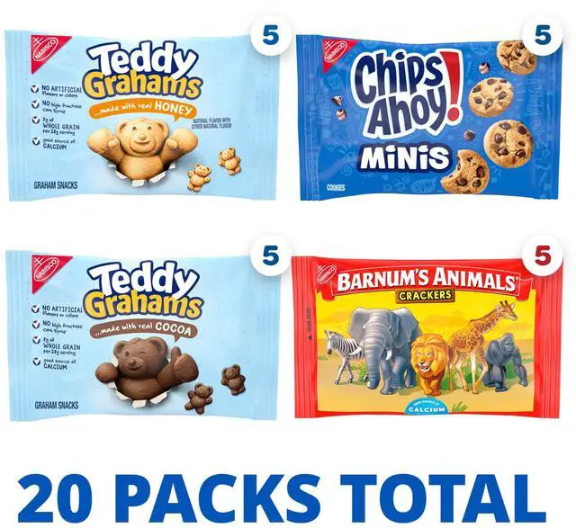 Alt view image 4 of 7 - Fun Shapes Snacks Variety Pack, 3 Flavors, 20 Snack Packs