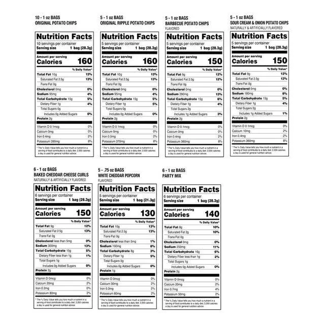 Alt view image 7 of 7 - Snack Variety Pack Individual Snacks, Includes Potato Chips, Cheese Curls, Popcorn, and Party Mix, Crunchy Travel Snacks for Lunches, Vending Machines, and Enjoying on the Go (Pack of 42)