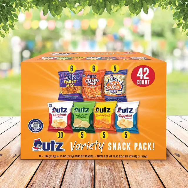 Alt view image 5 of 7 - Snack Variety Pack Individual Snacks, Includes Potato Chips, Cheese Curls, Popcorn, and Party Mix, Crunchy Travel Snacks for Lunches, Vending Machines, and Enjoying on the Go (Pack of 42)