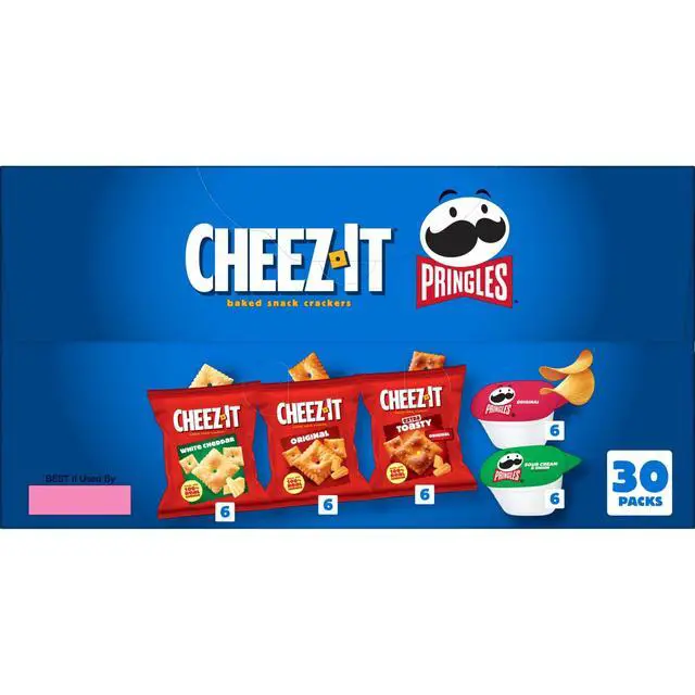 Alt view image 6 of 7 - Pringles, Salty Snacks, Party Size, Variety Pack, 26.58oz Box (30 Packs)
