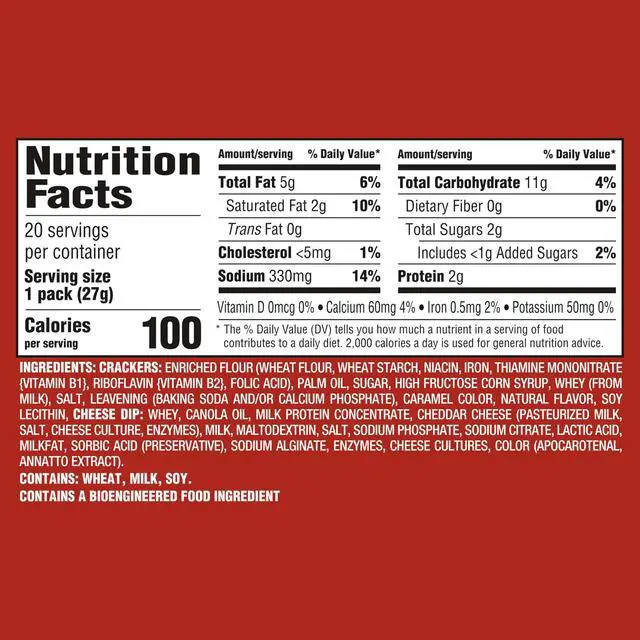 Alt view image 6 of 7 - RITZ Crackers 'N Cheesy Dip Snack Packs, 20 Snack Packs