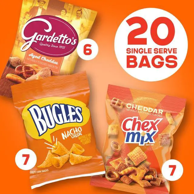 Alt view image 3 of 6 - Variety Pack Snacks, 20 ct, 28.9 oz