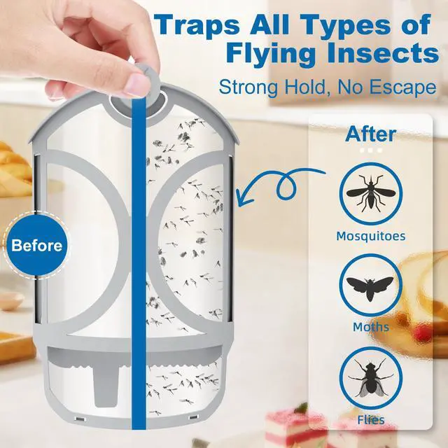 Alt view image 3 of 6 - 16 Pack Flying Trap Refills Compatible with Flying Insect Trap Refill, Insect Replacement Kit for M364 M364A and Max Fully Compatible Size