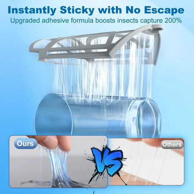 Alt view image 5 of 6 - 16 Pack Flying Trap Refills Compatible with Flying Insect Trap Refill, Insect Replacement Kit for M364 M364A and Max Fully Compatible Size