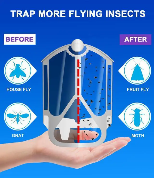 Alt view image 2 of 6 - 12 Pack Refill Cartridge Kit Compatible with Plug-in Light M364 and Max, Flying Insect Trap Refills Replacements for House & Fruit Flies, Easy to Use