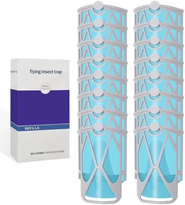 Alt view image 7 of 7 - 16 Pack Flying Insect Trap Refills for Zevo M364 & Max Plug-in