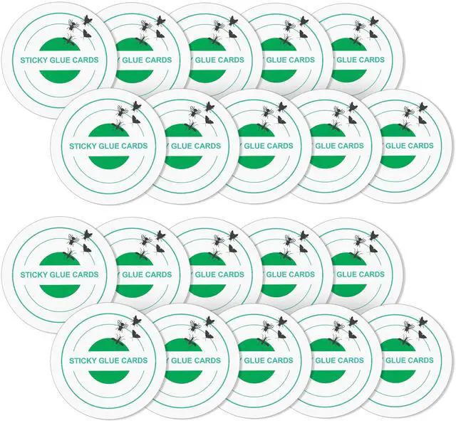 Main image of 20 Pack Glue Trap Refill Pads Compatible with STEM Flying Insect Fan Trap, 3.94 Inches Replacement Glue Boards, Sticky Pads Insect Catcher for Indoor Fly Mosquito Bug Control