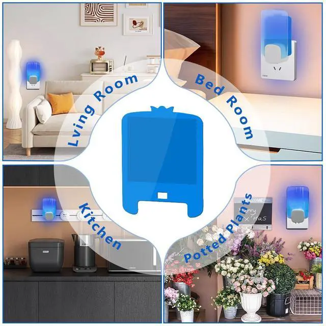 Alt view image 7 of 7 - 20 PCS Refill Cartridges Compatible with Raid Light Trap Refills Glue Boards Replacement Set, Refill Cartridges Compatible with STEM Blue Light Trap, Double-Sided Adhesive Sticky Traps Glue Cards