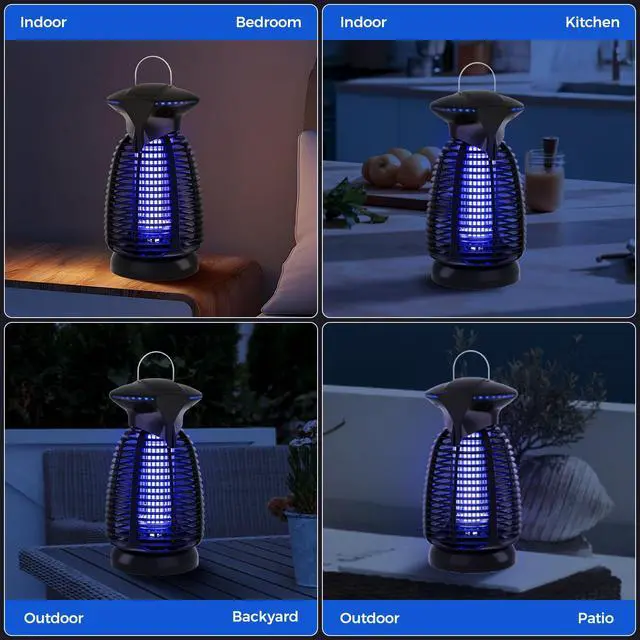 Alt view image 7 of 7 - 4200V LED Bug Zapper for Outdoor and Indoor Use, Mosquito and Fly