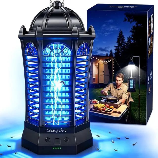 Main image of Bug Zapper Outdoor 2026, 4500V 3-in-1 Rechargeable Bug Zapper Waterproof