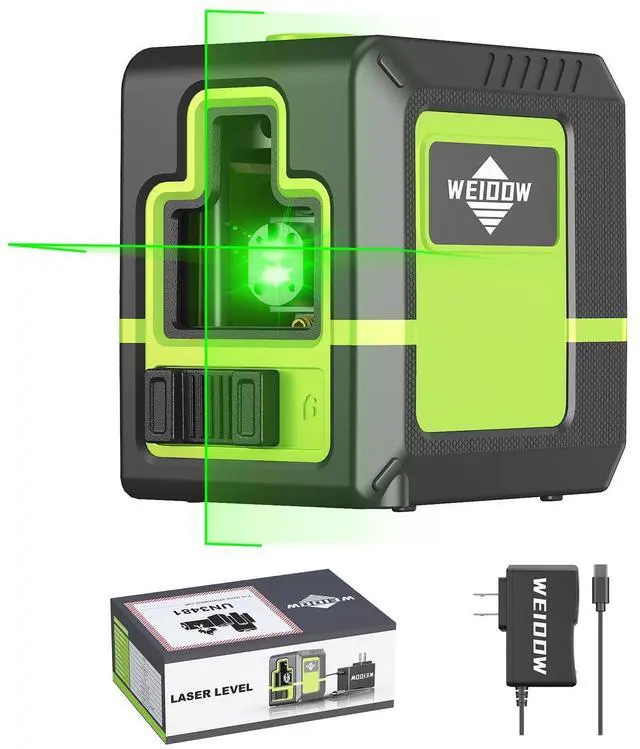 Main image of Laser Level 360° Green Cross Line Self Leveling Laser Measuring Tool