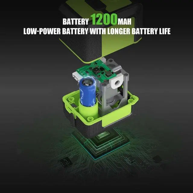 Alt view image 2 of 6 - Laser Level 360° Green Cross Line Self Leveling Laser Measuring Tool